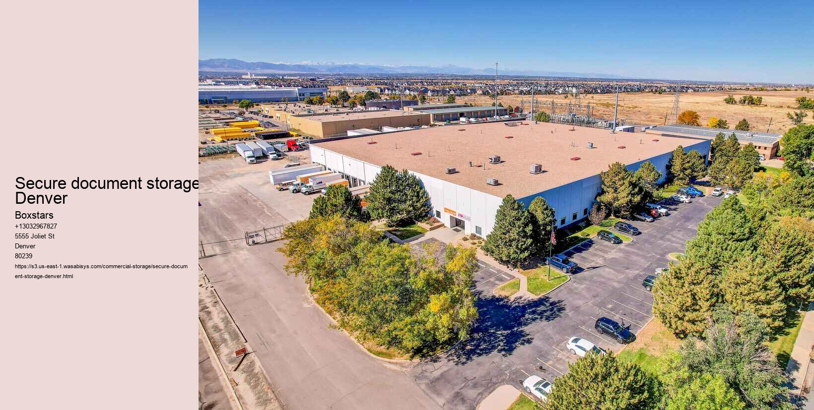 Secure document storage Denver